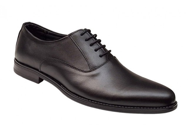 Pantofi barbati eleganti din piele naturala , Negru , Enzo - GKR84N